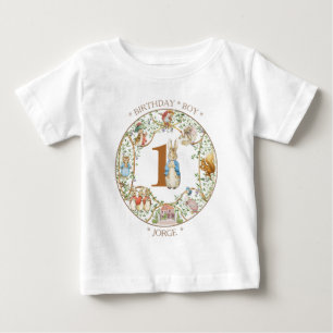 T-shirt Pour Bébé Anniversaire du lapin classique