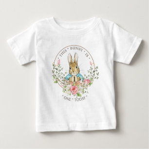 T-shirt Pour Bébé Anniversaire du lapin classique