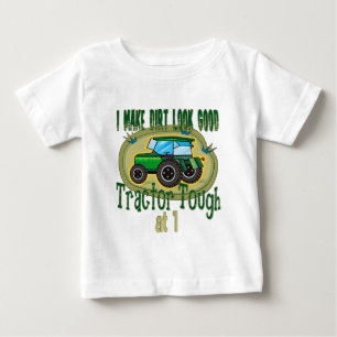 T-shirt Pour Bébé Anniversaire dur de tracteur ęr