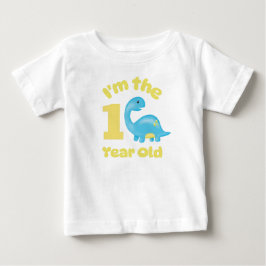 T-shirt Pour Bébé Anniversaire Je Suis Le Bébé Dinosaure De 1 An 