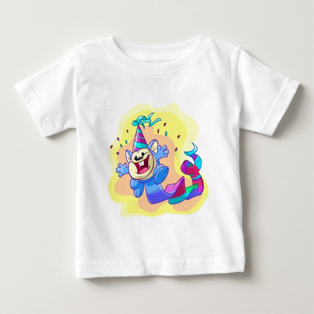 T-shirt Pour Bébé Anniversaire Meerca (Devant)