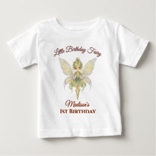 T-shirt Pour Bébé Anniversaire Petite Fée Aquarelle