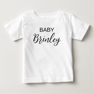 T-shirt Pour Bébé Annonce de grossesse personnalisée avec le nom du 