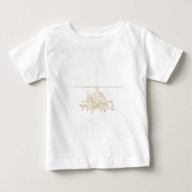T-shirt Pour Bébé Apache AH-64 (Devant)