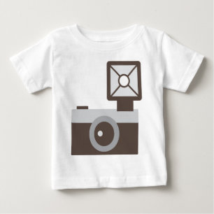 T-shirt Pour Bébé Appareil-photo de cru de bande dessinée