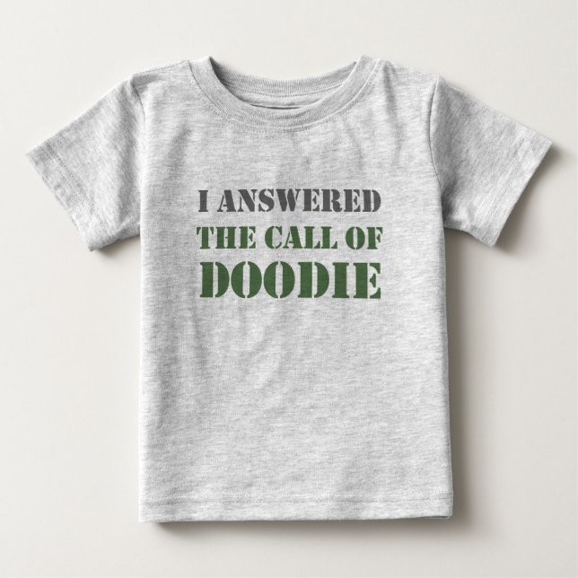 T-shirt Pour Bébé Appel de Doodie (Devant)