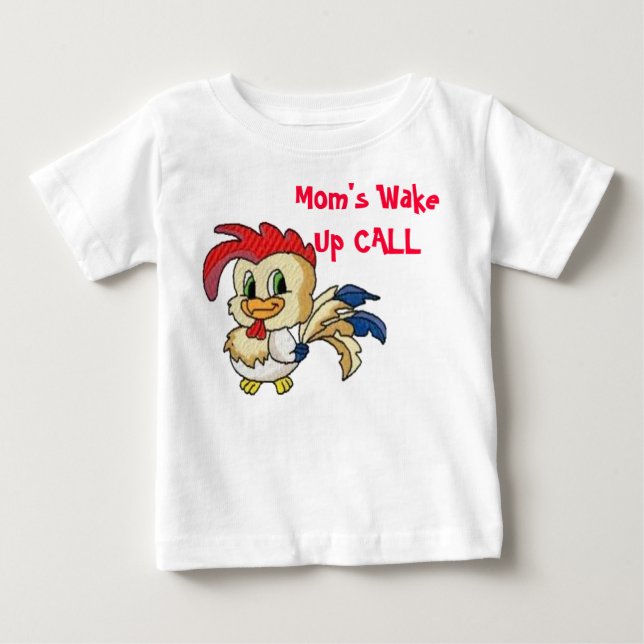 T-shirt Pour Bébé APPEL de réveil de maman (Devant)