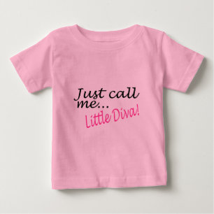 T-shirt Pour Bébé Appelle-Moi Little Diva