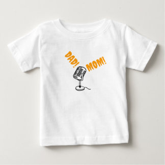 T-shirt Pour Bébé Appelle papa et maman au micro