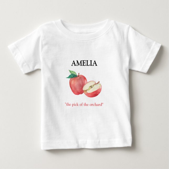 T-shirt Pour Bébé Apple (Devant)