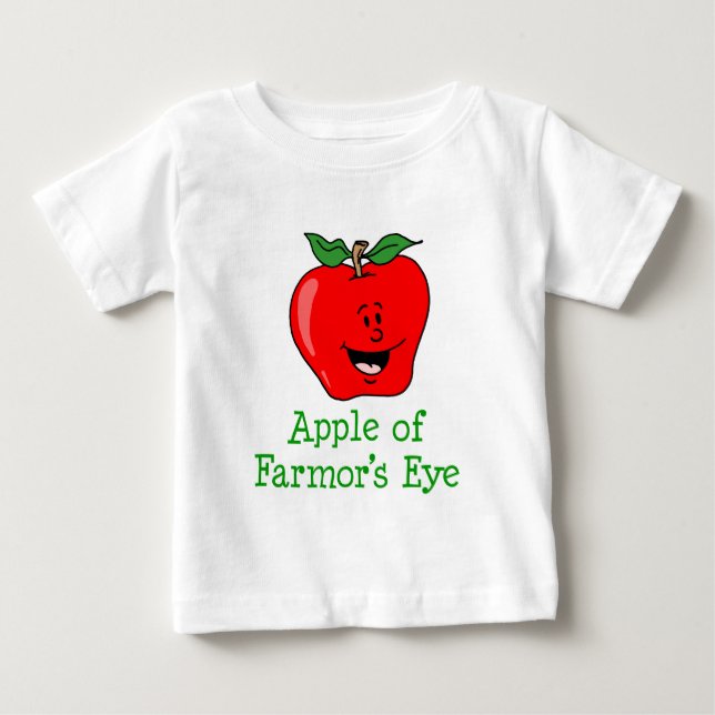 T-shirt Pour Bébé Apple of Farmor's Eye (Devant)