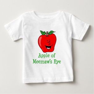 T-shirt Pour Bébé Apple of Meemaw's Eye