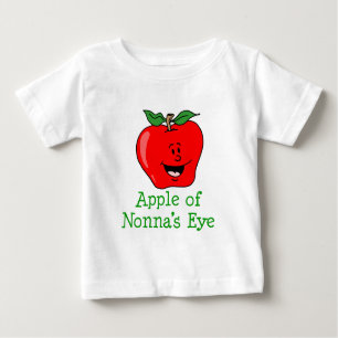 T-shirt Pour Bébé Apple of Nonna's Eye