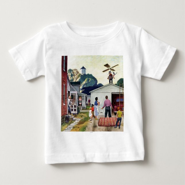 T-shirt Pour Bébé Apprendre à voler (Devant)