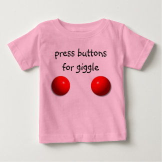 T-shirt Pour Bébé Appuyez sur pour Giggle