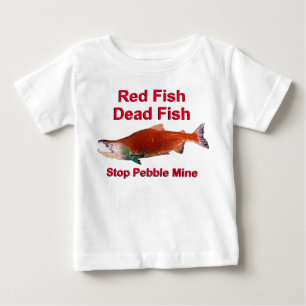 T-shirt Pour Bébé Après Saumon - Arrêter la mine de galets