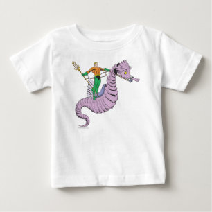 T-shirt Pour Bébé Aquaman Rides Seahorse