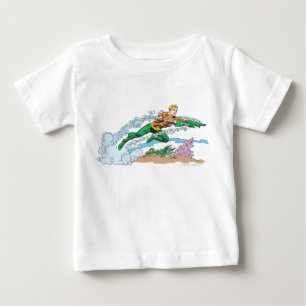 T-shirt Pour Bébé Aquaman saute sur Coral