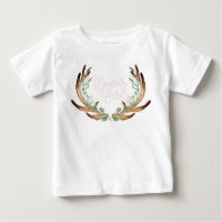 Aquarelle Antler & Greenery | Fleur fille