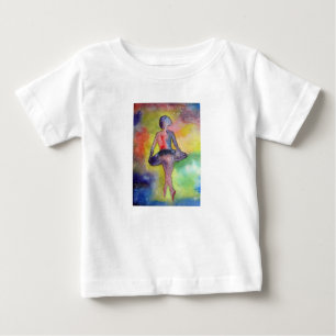T-shirt Pour Bébé Aquarelle Ballerina Space BabyT-shirt