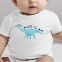 Aquarelle Lil Brother Brontosaurus Dinosaur Baby