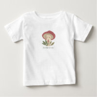 Aquarelle Petit nom de champignon Bodysuit bébé