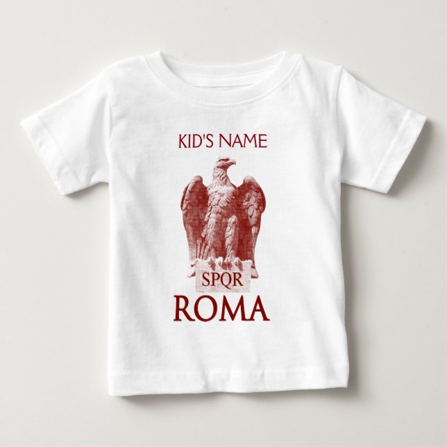 T-shirt Pour Bébé Aquila romain (Devant)