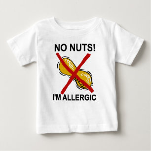 T-shirt Pour Bébé Arachide AUCUNS écrous je suis allergique