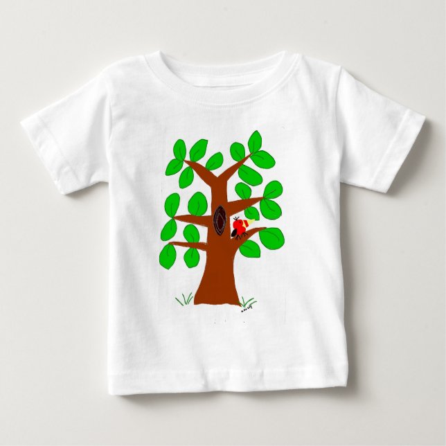 T-shirt Pour Bébé arbre (Devant)