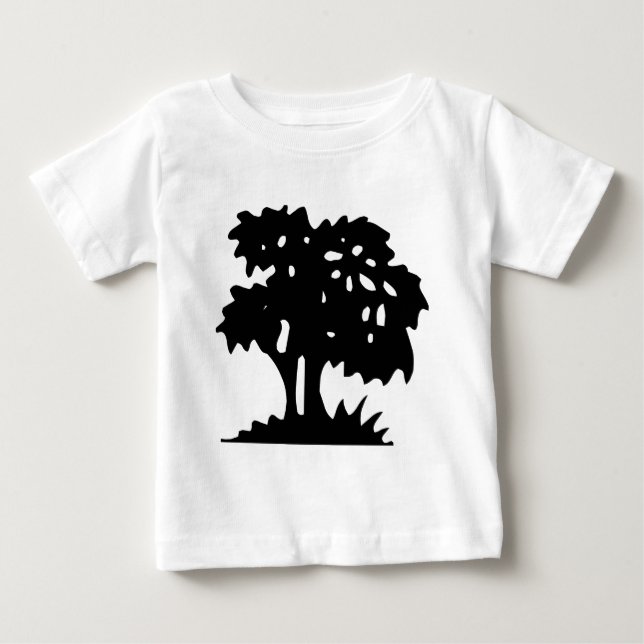 T-shirt Pour Bébé Arbre à dessin - Noir (Devant)