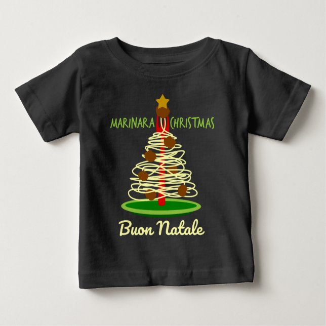 T-shirt Pour Bébé Arbre à spaghettis de Marinara (Devant)