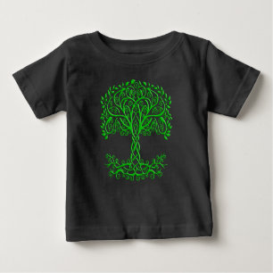T-shirt Pour Bébé Arbre Celtique Vert De Vie