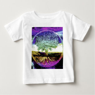 T-shirt Pour Bébé Arbre de la vie paisible de la vie