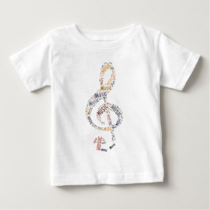 T-shirt Pour Bébé Arbre de mots Clé