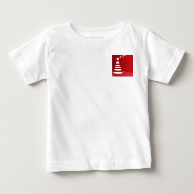 T-shirt Pour Bébé Arbre de Noël (Devant)