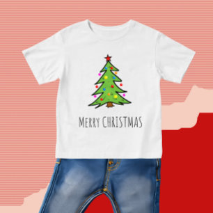 T-shirt Pour Bébé Arbre de Noël