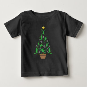 T-shirt Pour Bébé Arbre de Noël pour filles de filles