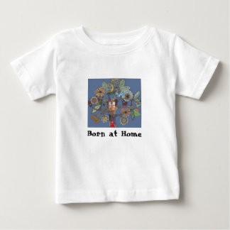 T-shirt Pour Bébé arbre, Né à la maison