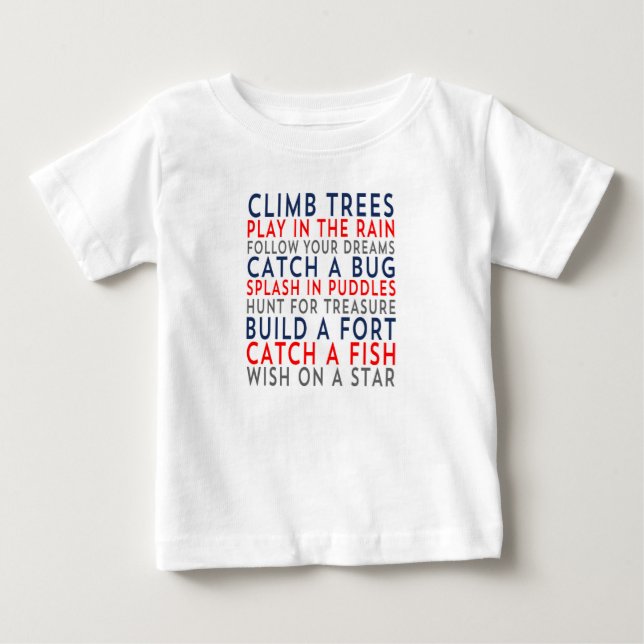 T-shirt Pour Bébé Arbres 01 de montée (Devant)