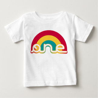 T-shirt Pour Bébé Arc-en-ciel un anniversaire Tee