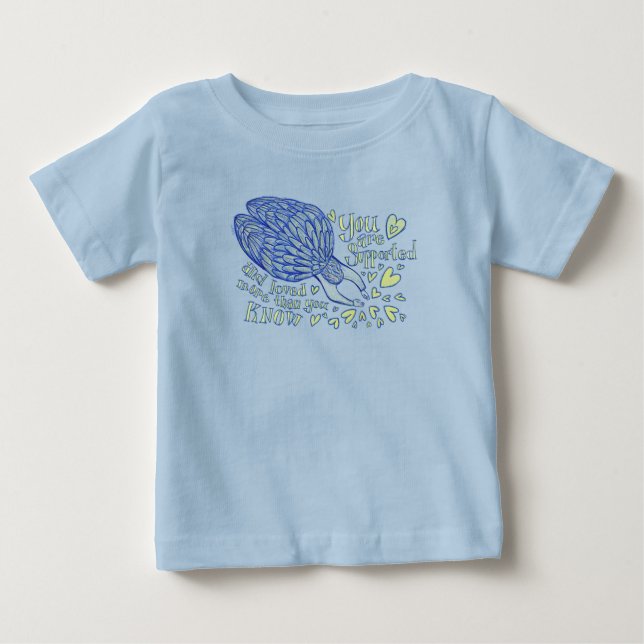 T-shirt Pour Bébé Archangel Michael Love & Support Custom Shirt (Devant)