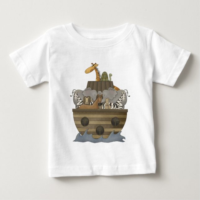 T-shirt Pour Bébé Arche de Noé (Devant)