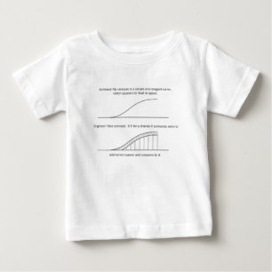T-shirt Pour Bébé Architecte contre l'ingénieur