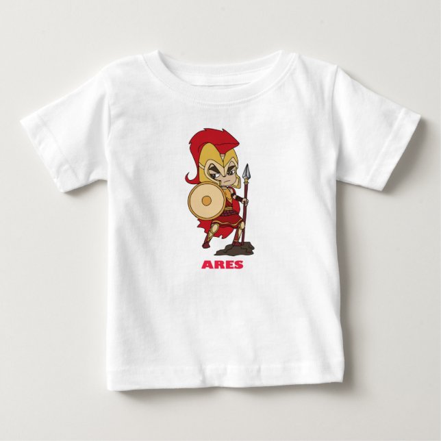 T-shirt Pour Bébé Ares, Dieu de guerre (Devant)