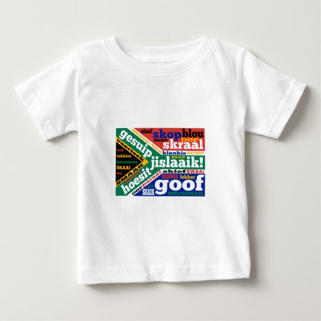 T-shirt Pour Bébé Argot et colloques sud-africains (Devant)