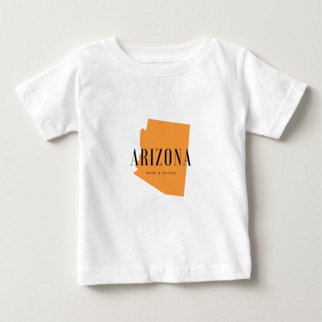 T-shirt Pour Bébé Arizona Born & Raised (Devant)