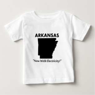 T-shirt Pour Bébé Arkansas - Maintenant avec électricité