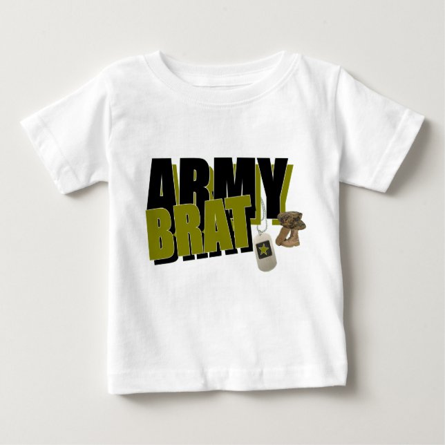 T-SHIRT POUR BÉBÉ ARMÉE BRAT (Devant)