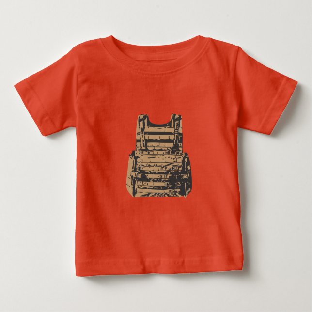 T-shirt Pour Bébé Armure pour corps intégrée (Devant)