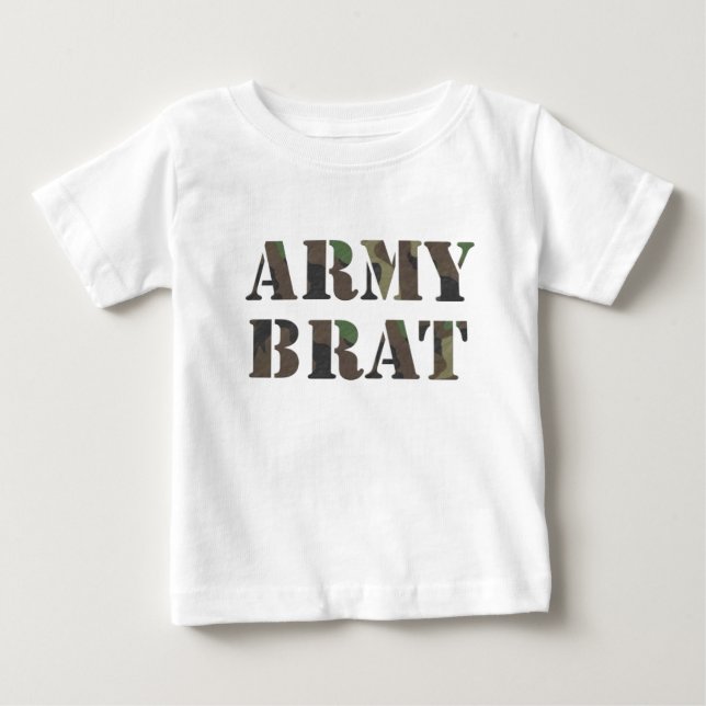 T-shirt Pour Bébé Army Brat (Devant)